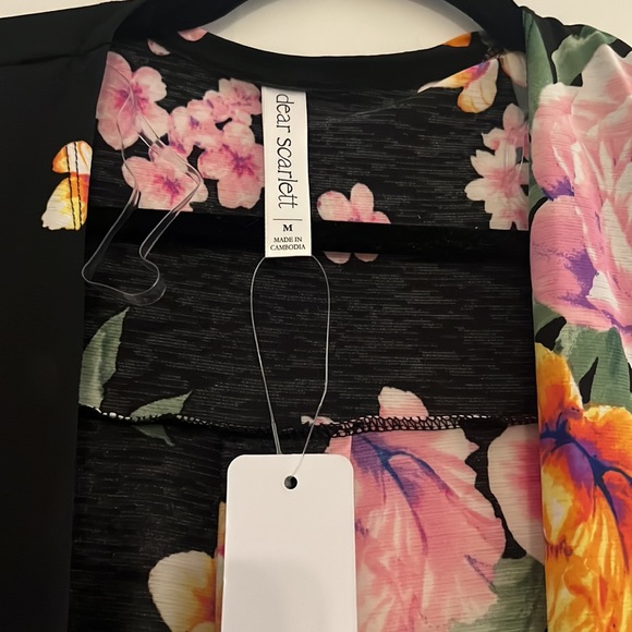 Floral‎ Open Style Cardigan - Picture 4 of 13